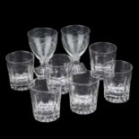 A GROUP OF DRINKING GLASSES