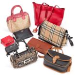 A GROUP OF DESIGNER BAGS AND ACCESSORIES