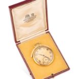 AN 18CT GOLD JW BENSON DRESS POCKET WATCH