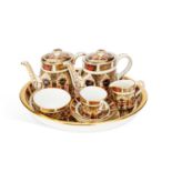 A ROYAL CROWN DERBY MINIATURE SERVICE