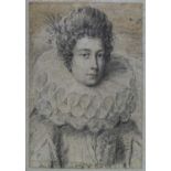 OTTAVIO MARIA LEONI (ITALIAN 1578-1630) PORTRAIT OF A NOBLEWOMAN