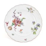 A CHELSEA PORCELAIN PLATE CIRCA 1755