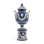 AN ADAMS & BROMLEY POT POURRI AND COVER CIRCA 1880