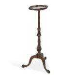 A CHIPPENDALE REVIVAL MAHOGANY TORCHERE