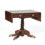 A REGENCY STYLE ROSEWOOD SOFA TABLE