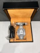 montre en moissanite passe le teste diamont style cartier