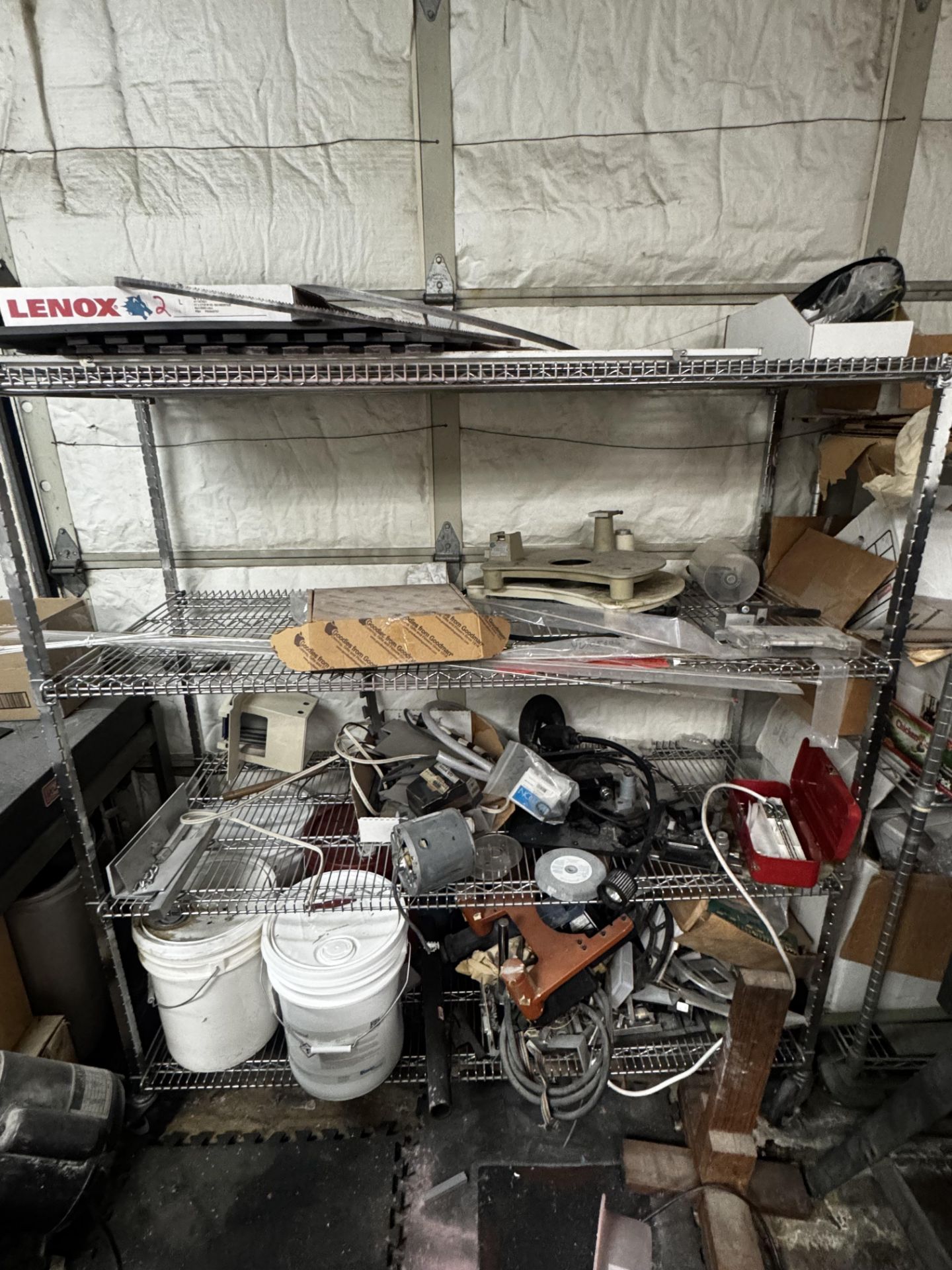 Rack with Contents in Machining Room | Asset(s) Located at 1070 ...