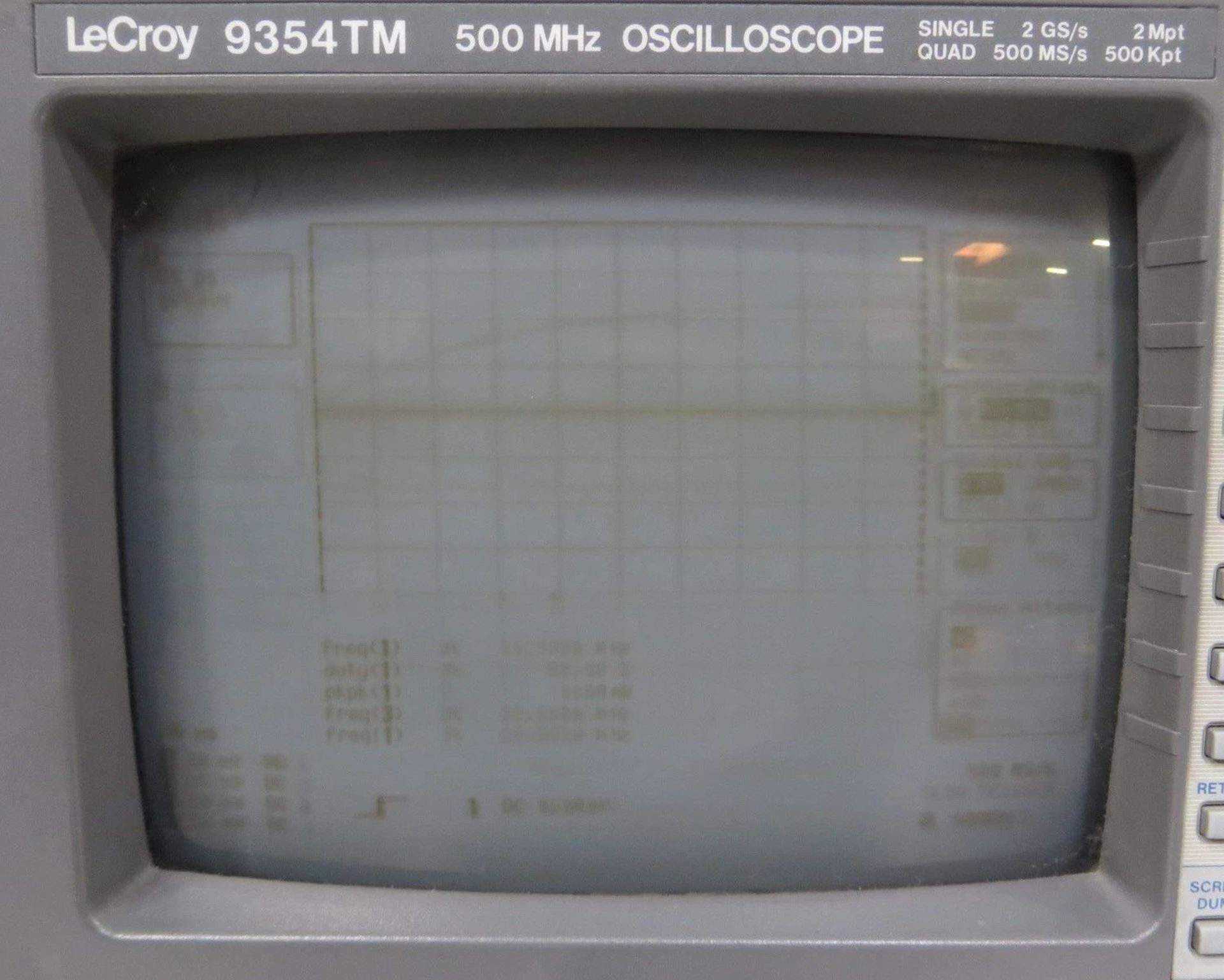 LeCroy 9354TM 500MHz Oscilloscope 4 Channel 2GSa/s Single 500MSa/s Quad