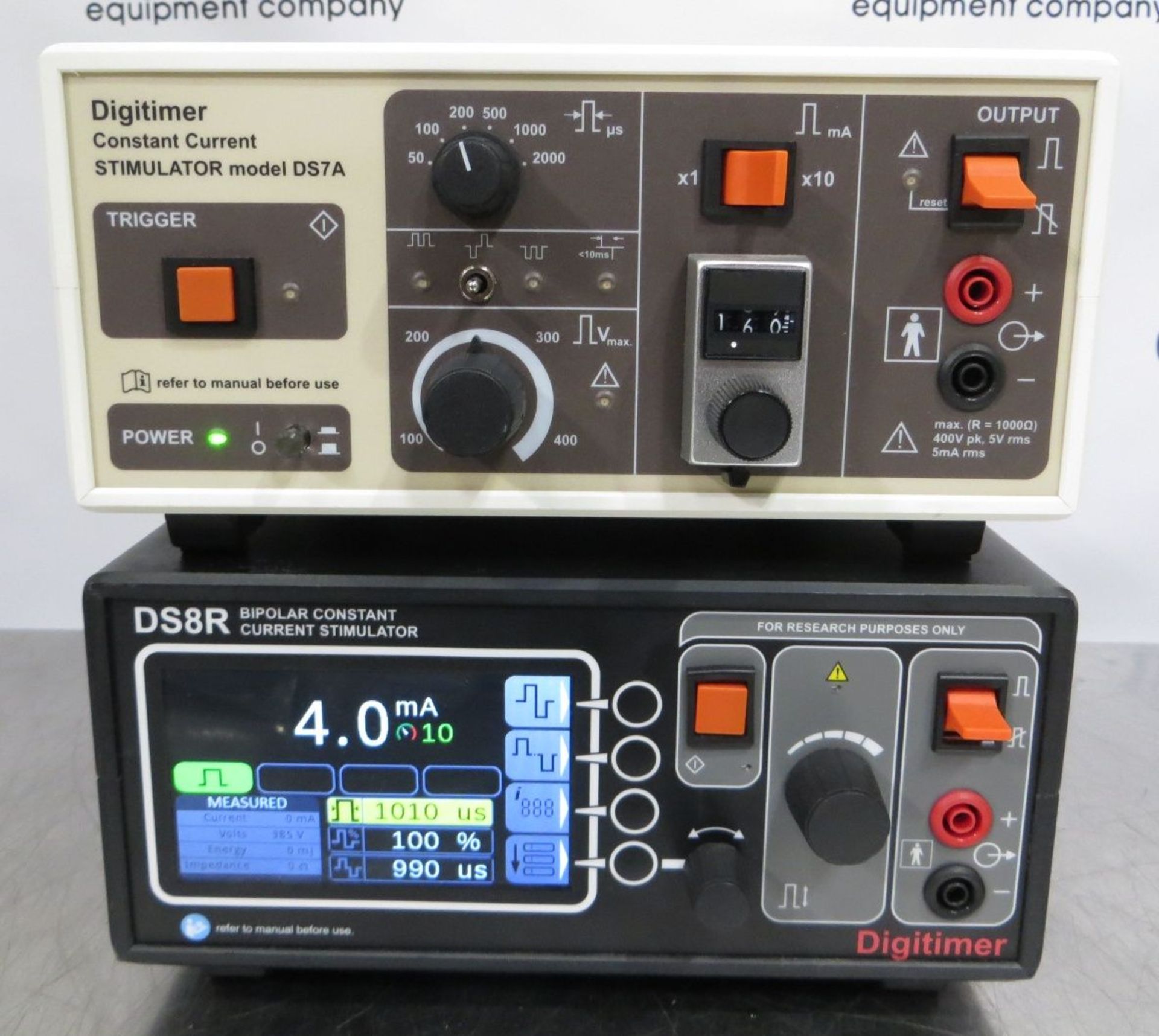 Digitimer DS8R Bipolar Constant Current Stimulator w/ DS7A Stimulator