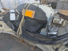 misc international truck parts, hood, doors, mirrors etc