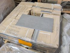 Pallet of certified porcelain tile, Gray RL 04 carbon