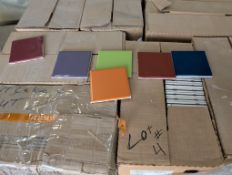 Pallet a various colors tiles 4- 4 1/4