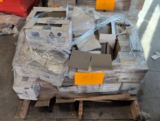 pallet of Gray tiles, quarry tile trim
