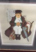 Norman rockwell, Christmas goose/muggleton's stagecoach, signed and numbered