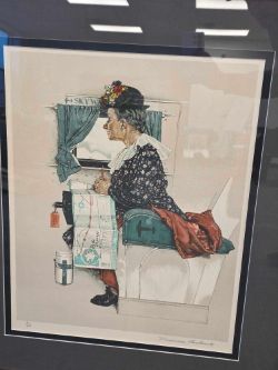 Norman Rockwell first airplane ride (First flight) numbered 31/200, signed