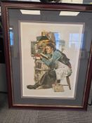 Norman Rockwell signed proof, number 31 of 200, Law Student (young lawyer)