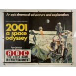2001: A SPACE ODYSSEY (1968) UK Quad ABC style B release film poster for Stanley Kubrick's