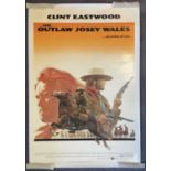 THE OUTLAW JOSEY WALES (1976) US 40” x 60” film poster with stunning artwork by Roy Anderson,