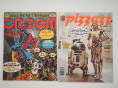 CREEM VOL.4 #11 + PIZZAZZ MAGAZINE #1 (2 in Lot) - (1973/77 - CREEM MAGAZINE LTD/MARVEL) -