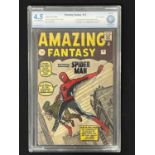 AMAZING FANTASY #15 (1962 - MARVEL - UK Price Variant) - GRADED 4.5 (VG+) by CBCS - The most