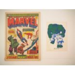 MIGHTY WORLD OF MARVEL #1 (7th Oct 1972 - MARVEL UK) - FREE GIFT INCLUDED - Rare opportunity to pick