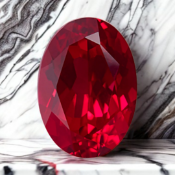 8.39ct Pigeon Blood Ruby, Oval Cut