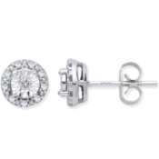 9ct White Gold 0.13ct Dia Stud Earrings