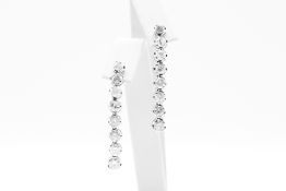 6.00ct Natural Diamond Drop Earrings