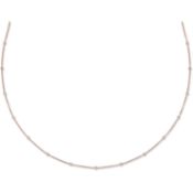 18ct Rose Gold 1.00ct Natural Diamond by the yard Necklace (36in/91cm)