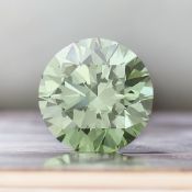 Round 3.09ct Diamond, Fancy Vivid Green Colour, VS2 Clarity, IGI Certified