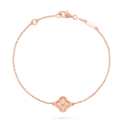 Sweet Alhambra Style Bracelet In 18k Rose Gold