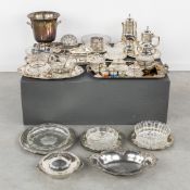 A Large Collection of Silver and Silver-Plated Tableware and Serving Dishes.