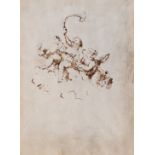 Venezianischer Künstler | Zwei Putten | Tuschfeder, laviert über Bleistift | 18. Jhd.