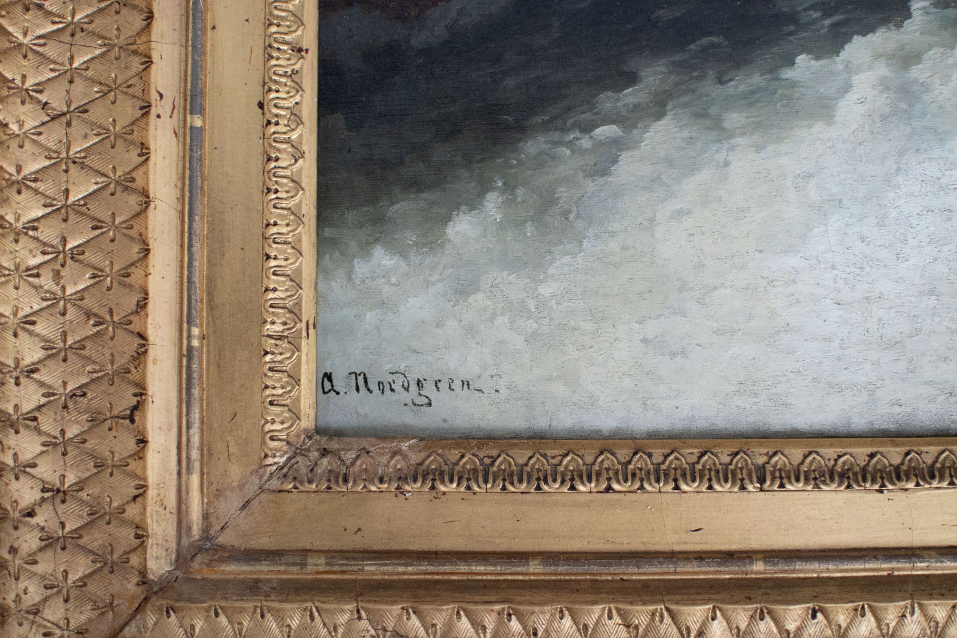 Axel Nordgren | Trollhättan-Fälle | Ölmalerei | 2. Hälfte 19. Jhd. - Bild 6 aus 9