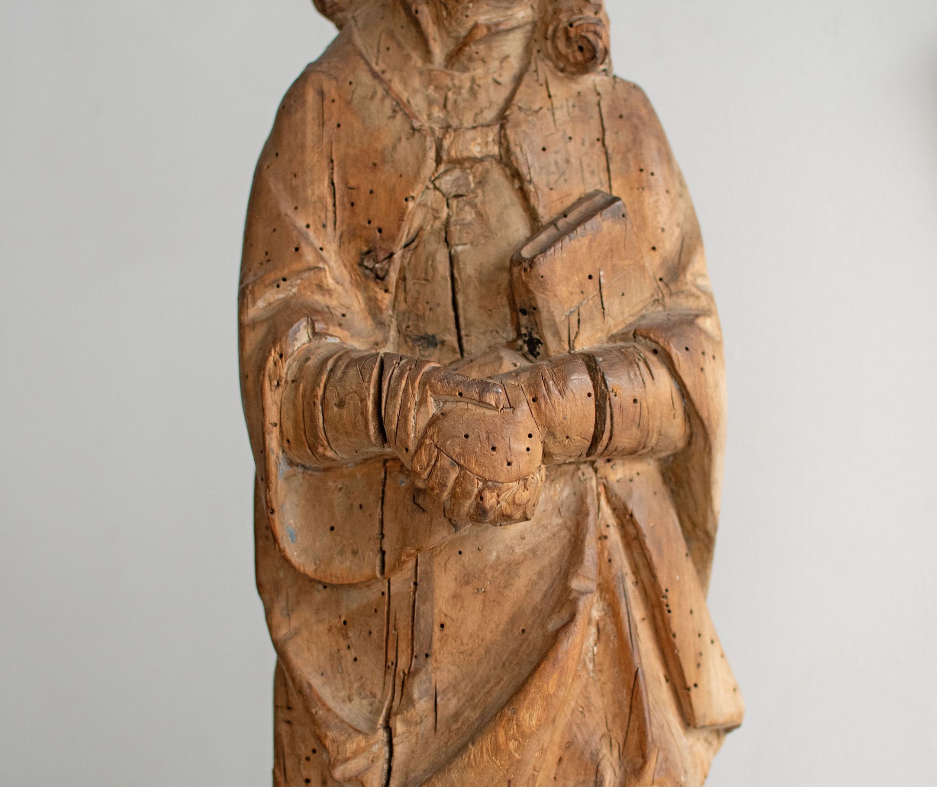 Süddeutscher Bildhauer | Apostel Johannes | Skulptur | Um 1500 - Bild 2 aus 7