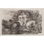 Jean Honoré Fragonard | La Fuite de Clélie | Radierung | 1763-64