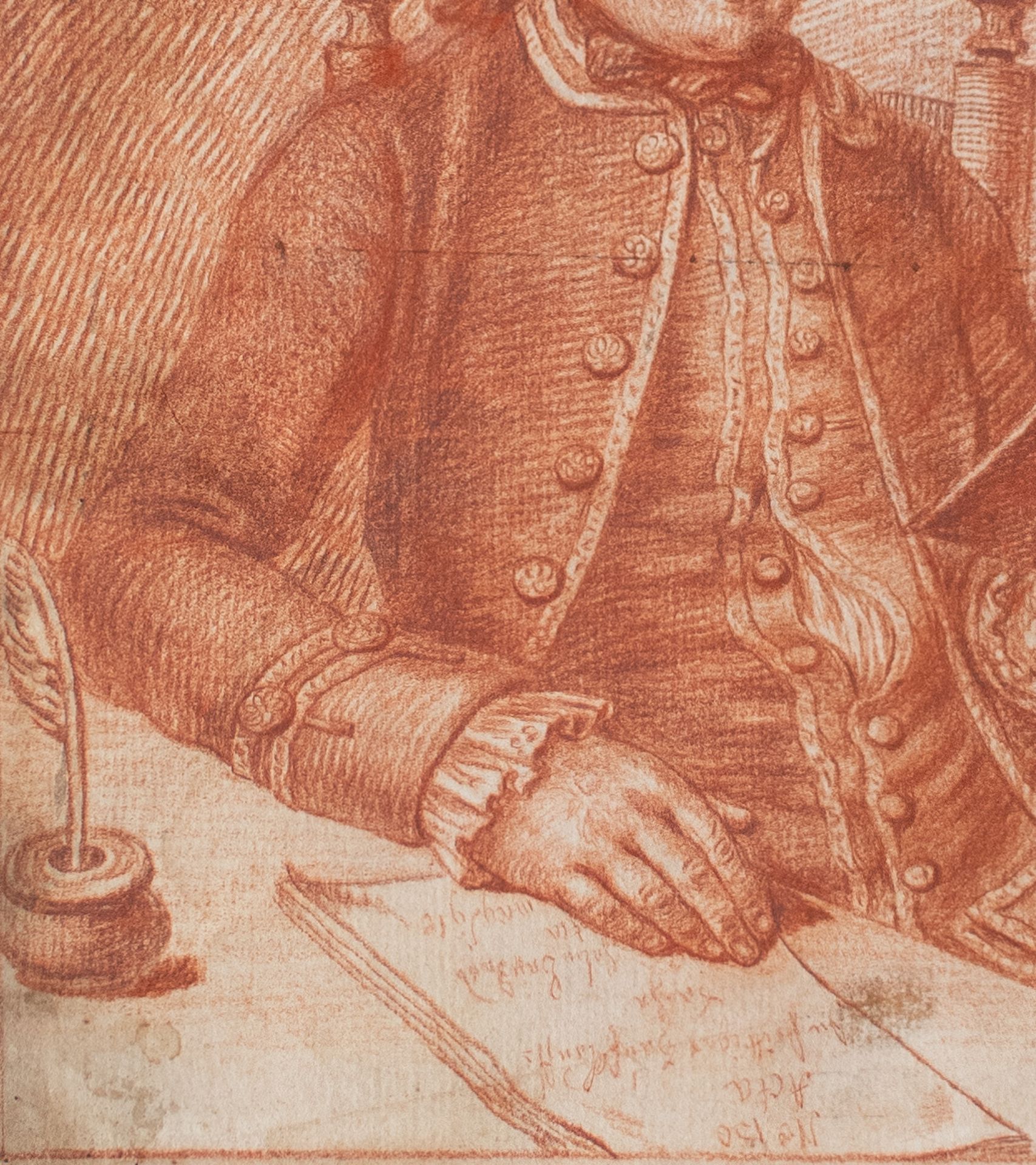 Deutscher Künstler | Porträt eines Juristen | Rötelzeichnung | 18. Jhd. - Bild 2 aus 4