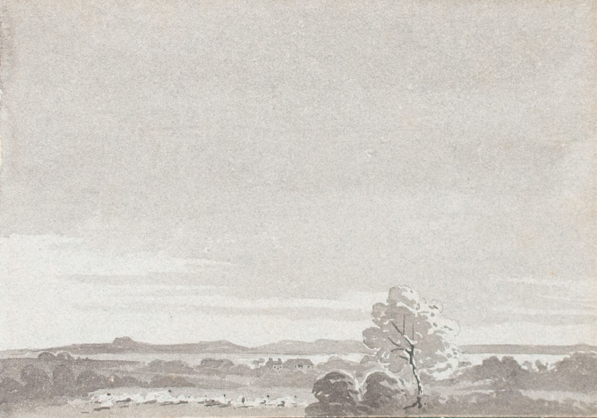 Künstler der Romantik | Landschaft und Boot | Feder und Tusche, laviert | 18./19. Jhd.