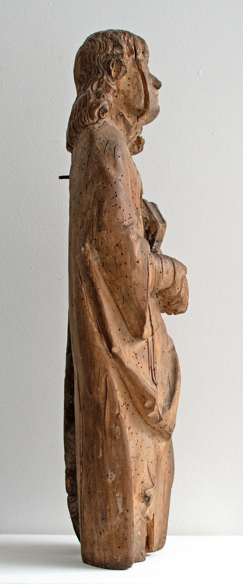 Süddeutscher Bildhauer | Apostel Johannes | Skulptur | Um 1500 - Bild 4 aus 7
