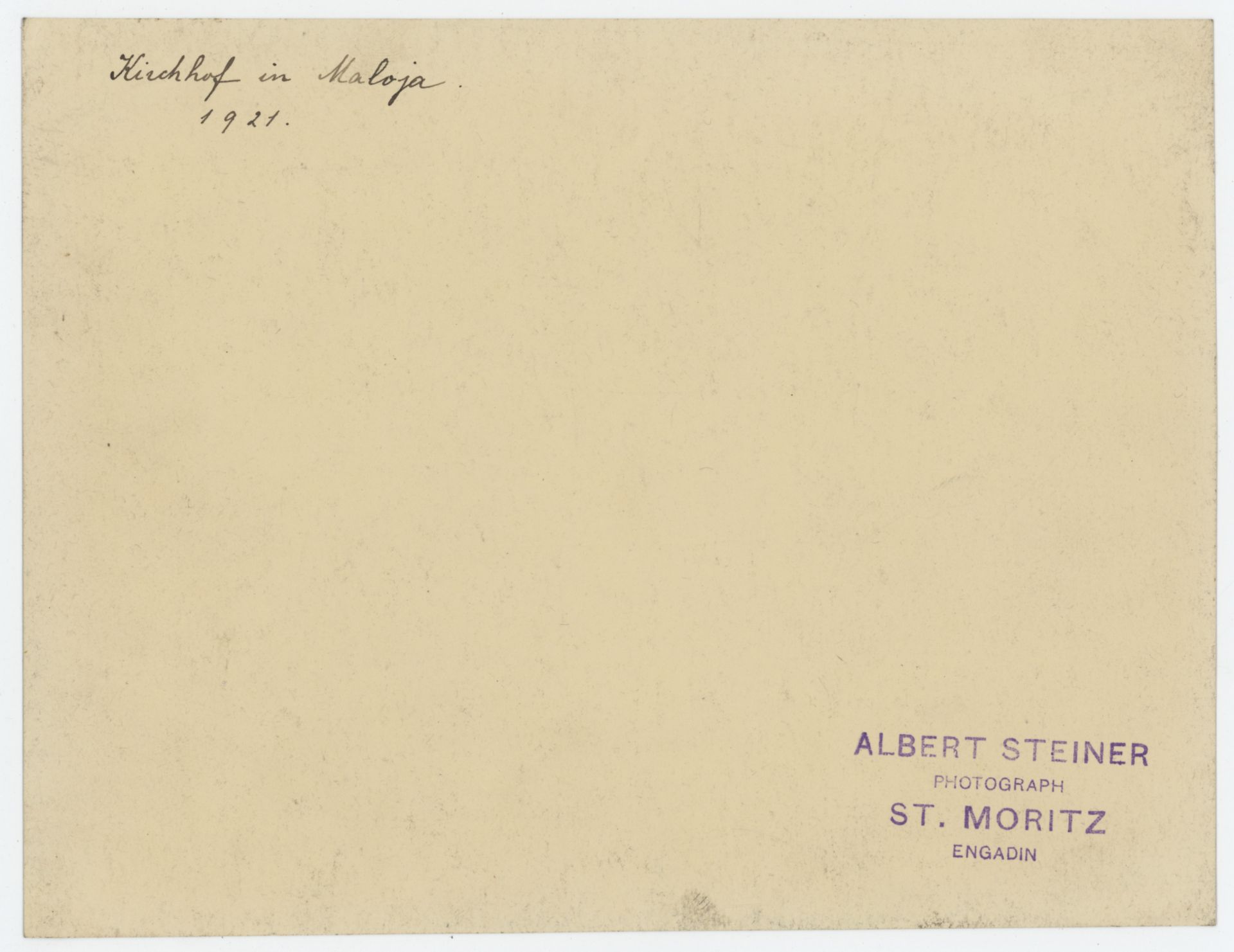 Albert Steiner | Kirchhof in Maloja | Fotografie | 1921 - Bild 4 aus 4