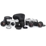 A Pair of Konica Autoreflex 35mm SLR Cameras,