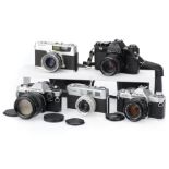 A Selection of 35mm Cameras,