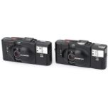 A Pair of Olympus XA2 Compact Cameras,