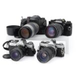 A Selection of 35mm SLR Cameras,