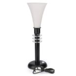 A Torchiere Style Table Lamp,