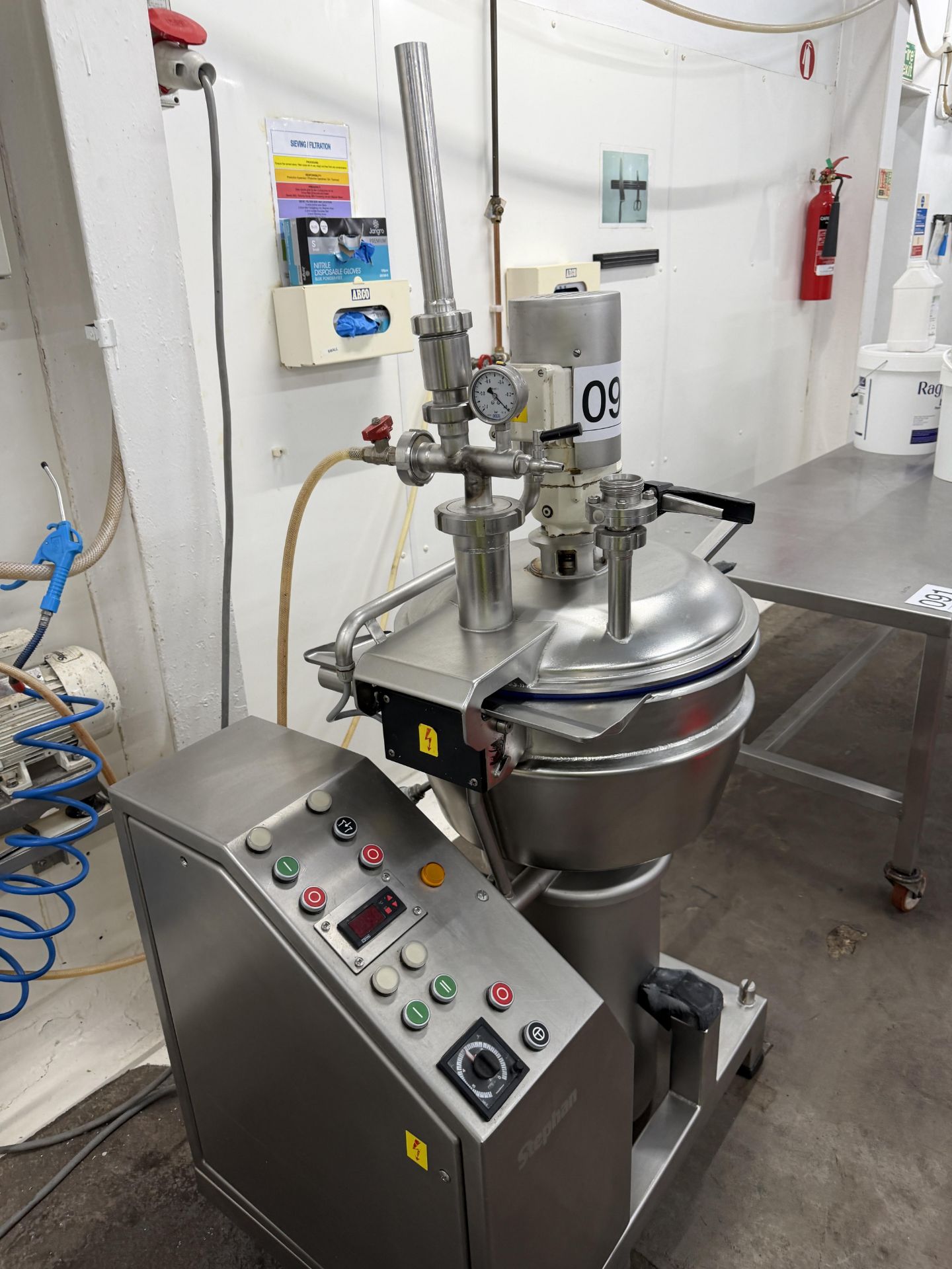 1 x Stephan UM 44E e. Emulsifying / Cooking and mixing with pump unit ...