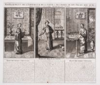 Asia.- Chatelain (Henri Abraham) Eleven sheets of views and costume studies from China, Japan, an...