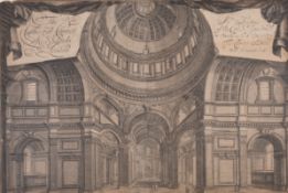 London.- Emmett (William) The Cathedral Church of St. Paul's in London. A section of the Cross Is...