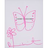 Damien Hirst (b.1965) Cherry Blossoms Book with Butterfly Drawing