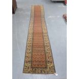 Runner rug, 420 x 75cm.